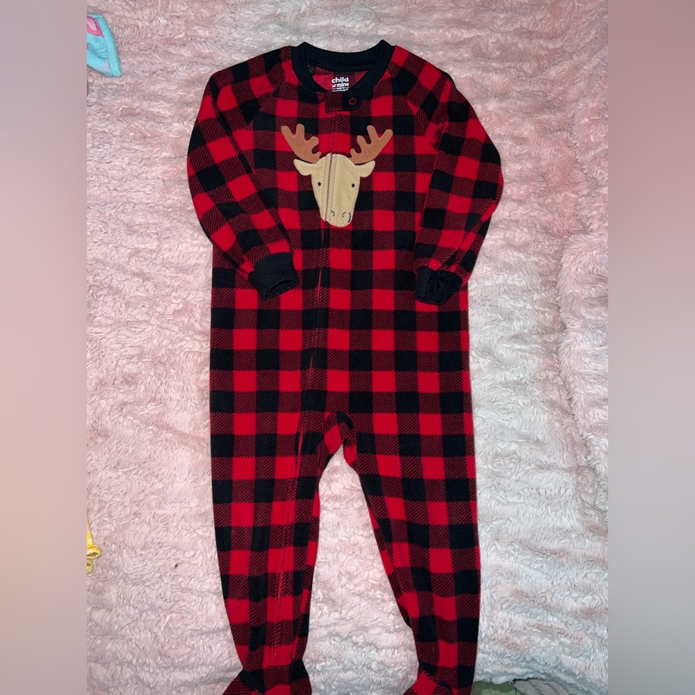 Child of Mine 2T girls footie pajamas